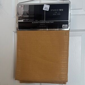 Gold Blackout Window Panel Pair